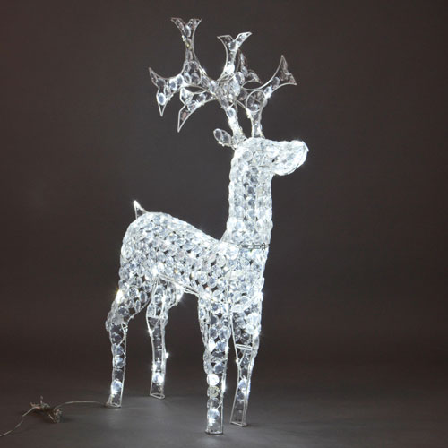 outdoor christmas lights with reindeer design