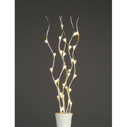 Silver Natural Willow Led Branch