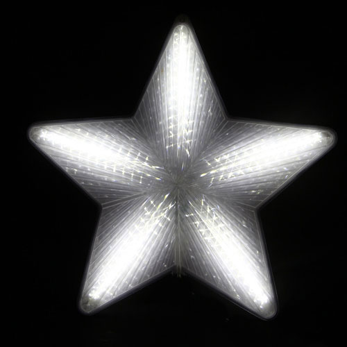 lighted star tree topper for Christmas tree decoration