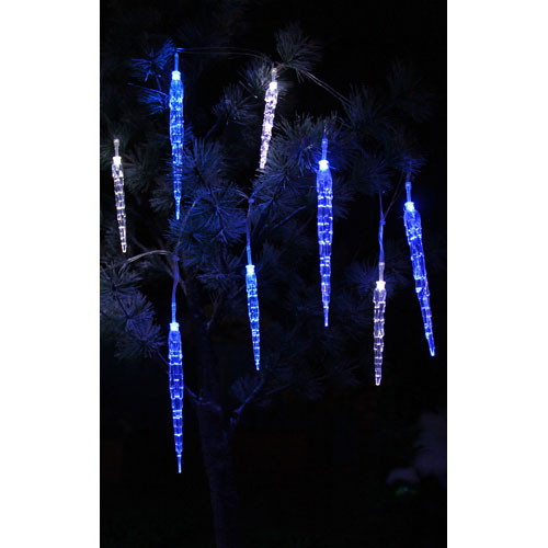 30L icicle curtain cool white LED string decorative lights